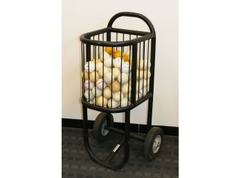 Heavy Duty Steel Wheeled Baseball/Softball Ball Caddy - $200 Cost