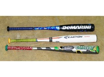 3 Different Composite Baseball Bats - DeMartini, Easton, And Louisville Slugger - 29' & 30'