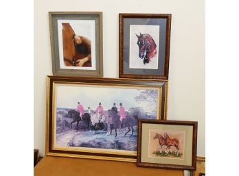 4 Different Horse / Hunting Photo & Prints