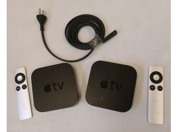 Pair Of Apple TV Media Centers/Streamers With Remotes - A1427 (3rd Generation)