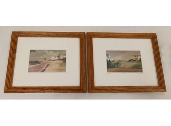 Pair Of Ocean/Beach Scene Prints - Signed & Numbered (L'Heureux)