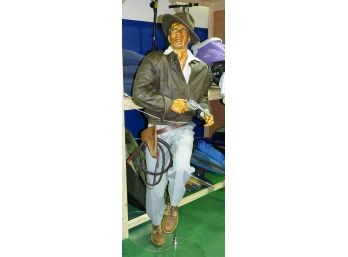 Life Size Indiana Jones Decorated Mannequin Display - Halloween