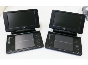 Pair Of Panasonic DVD-LS86 8.5-Inch Portable DVD Players