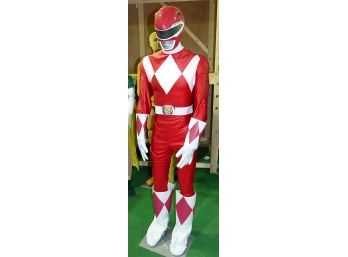 Life Size Power Ranger Decorated Mannequin Display - Halloween