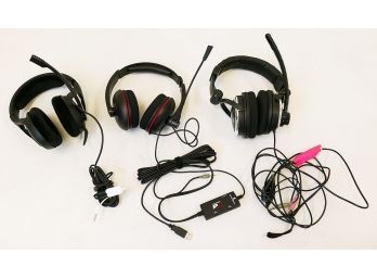 3 Sets Of Gaming Headphones - Sennheiser And Turtle Beach (2)