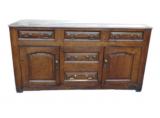 Early 18th C. Oak Sideboard / Cupboard Dresser