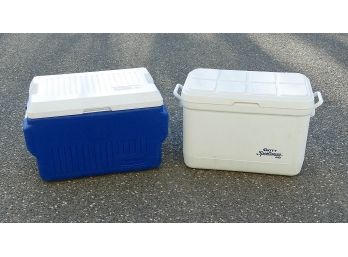 2 Different 48 Quart Coolers - Gott & Rubbermaid - Very Clean
