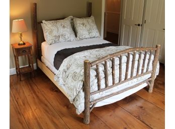 Old Hickory Furniture Sunburst Match Bed - Full Size - Original Cost $2000