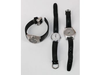 3 Different Watches - Timex (2) & Victorinox Swiss Army