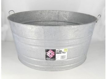 17-Gallon Galvanized Steel Wash Tub
