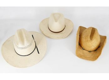 3 Different Cowboy Hats - Resistol, Scala, Beaver Hats