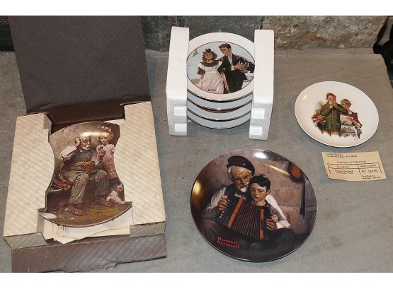 7 Different Norman Rockwell Collector Plates