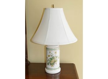 Porcelain Table Lamp - Floral Design
