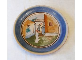 Vintage Hand Painted Italian Ceramic Plate