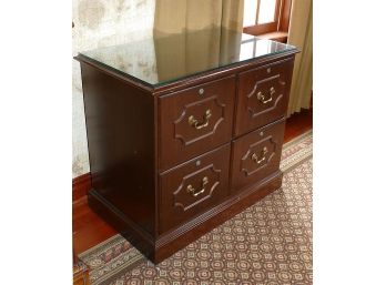 Ethan Allen 4-Section Wooden File Cabinet