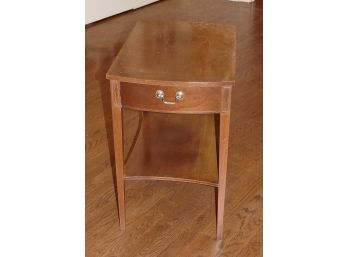 Vintage Mid-Century Mersman Mahogany Side Table With Drawer