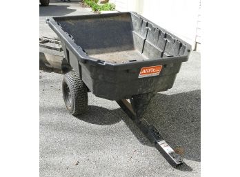 AllFit HD Contractor Grade Swivel Dump Cart 10 Cu. Ft. - Tractor/Lawnmower Attachment