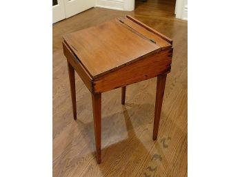 Antique Child's Flip Top Wood Desk