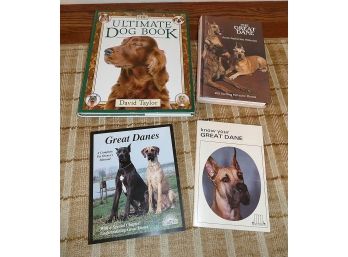 4 Different Dog Books - Great Danes