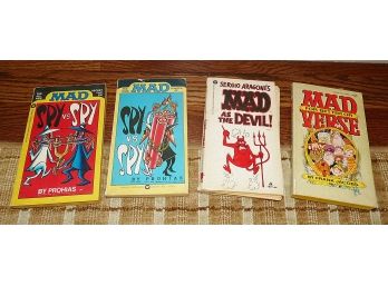 4 Different Mad Magazine Paperback Books