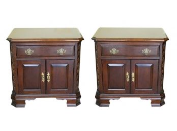 Pair Of Pennsylvania House Chippendale Style Nightstands