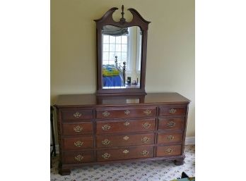 Pennsylvania House Chippendale Style Dresser And Mirror