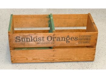 Vintage Sunkist Oranges Wooden Crate