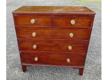 Early 19th C. Federal Mahogany Chest Of Drawers