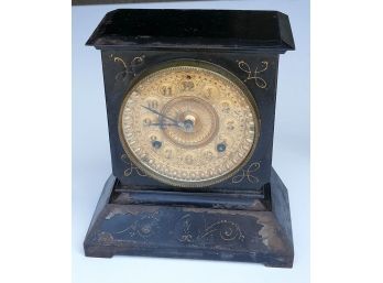 1880's Ansonia Cast Iron Mantel / Shelf Clock
