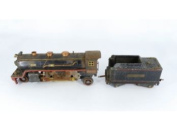 Prewar Lionel 390-E Bild-A-Loco Locomotive And 390-T Tender Model Trains
