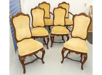 Set Of 6 Queen Anne Dining Chairs