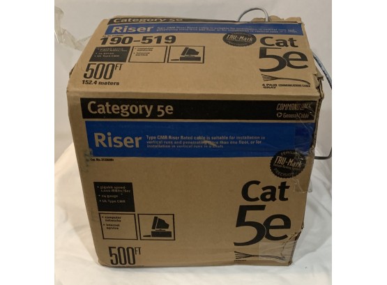 Partial Box Of Cat 5e Cable