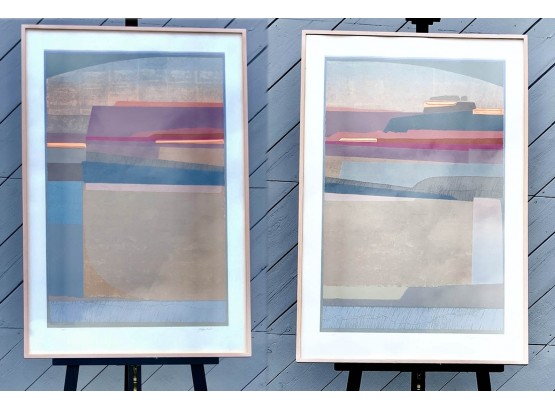 2-Piece Etching Diptych By R. Jones, Signed/Numbered In Pencil (Paid $1,400 For The Set)