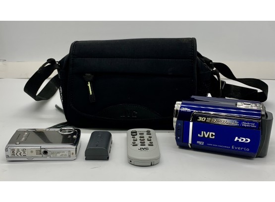 JVC Video Recorder And Olympus Digital Camera