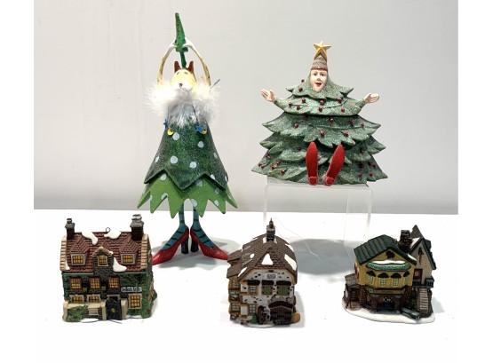 Department 56 Collectibles Including Patience Brewster Designed Decorative Trees