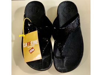 Black Summer Fitflop Flip Flops - Size 9 - Never Worn With Tags