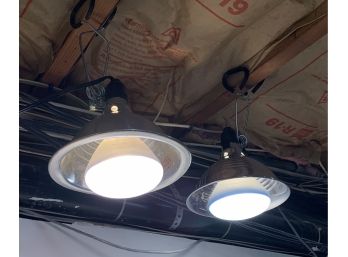 Set Of Three Clamp Overhead Lighting (only 2 Displayed)