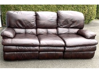 Broyhill Reclining Leather Couch And Chair