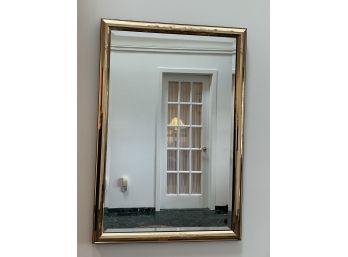 Large Mirror With Gold Mirrored Frame