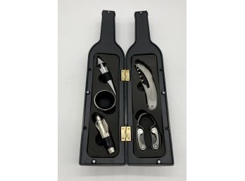 Set Of NY Winemaker Wine Glasses, Wine Opening Kit And Cutting Board