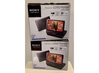 Set Of 2 Portable Sony DVD Players