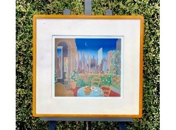Beautiful McKnight Framed Serigraph  'Beekman Place Penthouse' - S/N - Purchased In 1991 ($1,500)
