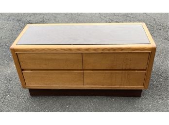 Oak Console With 4 Drawers