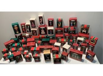 Set Of Over 60  Hallmark Collectible Ornaments In Original Boxes - Lot 1