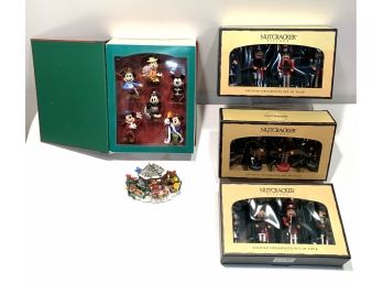 Mickey Through The Years Ornament Collection, 3 Sets Of Nutcracker Village Ornament Sets,Snowden Candleholder