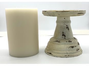 Beautiful Candle With Pedestal Stand