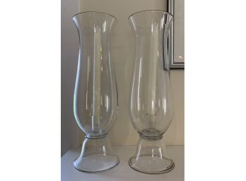 Pair Of Beautiful Hurricane Candle Holders