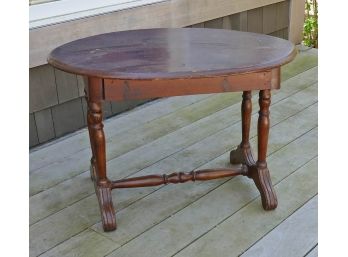 19th Century Pine Oval Coffee/Side Table