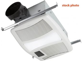 NuTone QTXN110HL Ultra Silent Ventilation Fan With Light, Heater, And Night Light - Never Installed