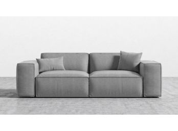 Rove Concepts Porter Sofa - In Belgium Pebble Weave (Grey) - New, Never Used (Cost $2323)